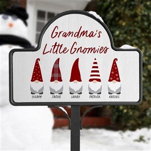 Personalized Magnetic Garden Sign - Christmas Gnome