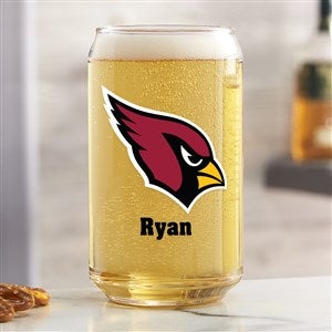 NFL Arizona Cardinals Personalized Printed Beer Can Glass