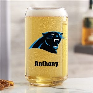 NFL Carolina Panthers Personalized Printed 16 oz. Beer Can Glass - #37248