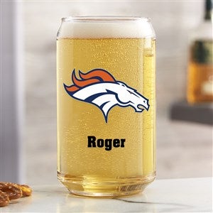 NFL Denver Broncos Personalized Printed Beer Can Glass