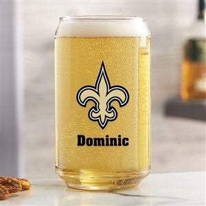 NFL New Orleans Saints Personalized Printed Beer Can Glass