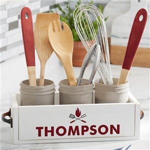 Personalized Decorative Wood Table Box - The Grill