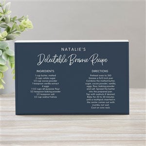 Personalized Rectangle Shelf Block - Favorite Family Recipe