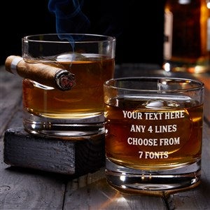 Write Your Own Personalized Cigar Glasses - Set of 2