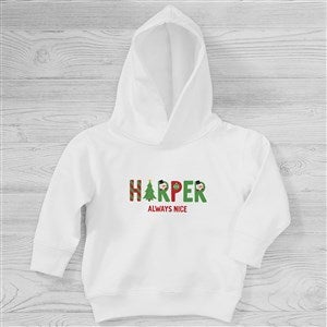 The Joys Of Christmas Personalized Toddler Hooded Sweatshirt