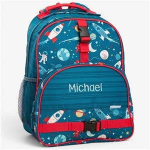Space Embroidered All Over Print Backpack - #37361