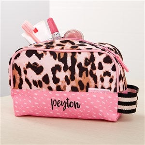 Leopard Print Embroidered Toiletry Bag by Stephen Joseph  - 37372