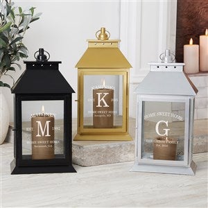 Personalized Decorative Candle Lantern - Family Initial - 37394