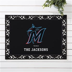 MLB Miami Marlins Personalized Doormat- 18x27