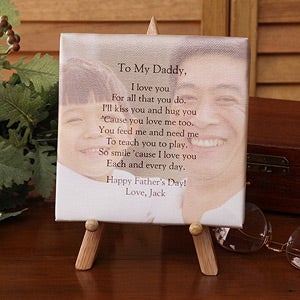 Personalized Photo Tabletop Canvas Art For Him - 3743