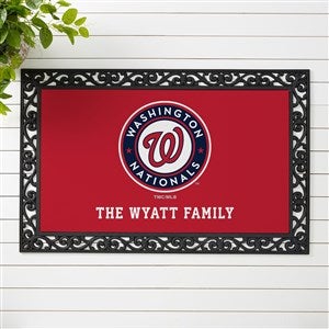 MLB Washington Nationals Personalized Doormat 20x35