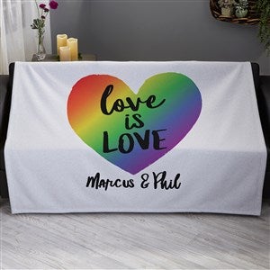 Love Is Love Personalized 50x60 Sweatshirt Blanket