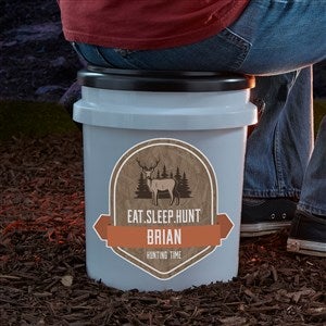 Personalized 5 Gallon Bucket Seat - Hunting