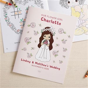 Precious Moments Personalized Flower Girl Coloring Activity Book