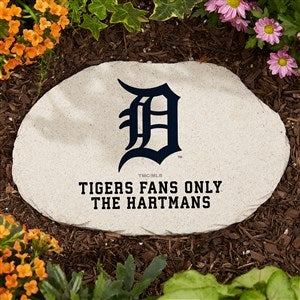 MLB Detroit Tigers Personalized Round Garden Stone