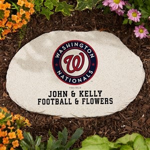MLB Washington Nationals Personalized Round Garden Stone