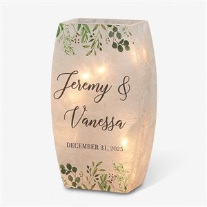 Personalized Wedding Frosted Shelf Décor - Laurels of Love - 37584