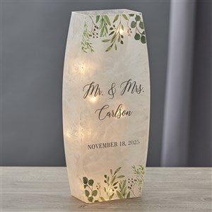 Laurels of Love Personalized Wedding Frosted Shelf Décor- Large