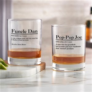 Personalized Whiskey Glass - The Meaning of Him