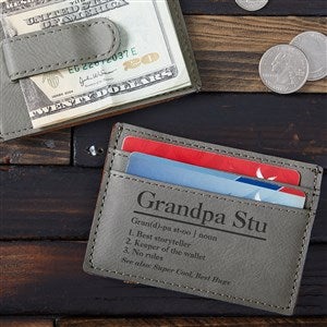 Personalized Money Clip Wallet - The Meaning of Him