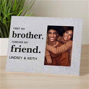 First My Brother Personalized Off-Set Picture Frame
