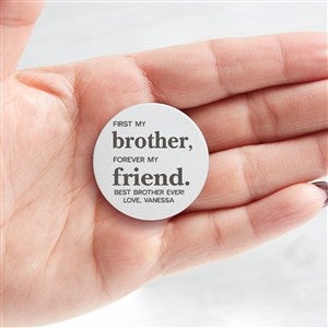 Personalized Pocket Token For Him - First My Brother