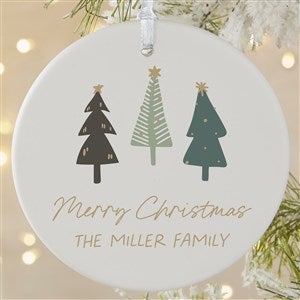 Christmas Aspen Personalized Photo Ornament- 3.75 Matte - 1 Sided