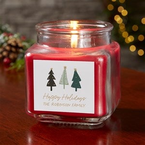 Christmas Aspen Personalized 10 oz. Cinnamon Spice Candle Jar