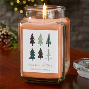 Christmas Aspen Personalized 18 oz. Pumpkin Spice Candle Jar