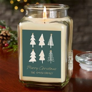 Christmas Aspen Personalized 18 oz. Vanilla Candle Jar