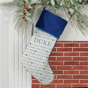 Personalized Pet Christmas Stockings - Pawfect Pet - Blue