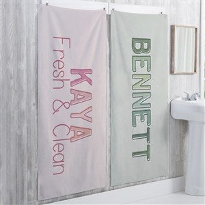 Ombre Name Personalized 35x72 Bath Towel