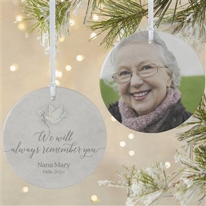 Always Remember You Personalized Ornament- 3.75 Matte - 2 Sided