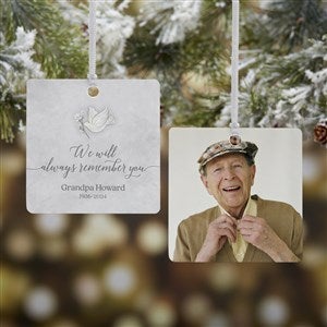 Always Remember You Personalized Ornament- 2.75 Metal - 2 Sided