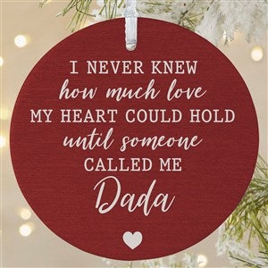 Love Being Called Daddy Photo Christmas Ornament - Large Matte