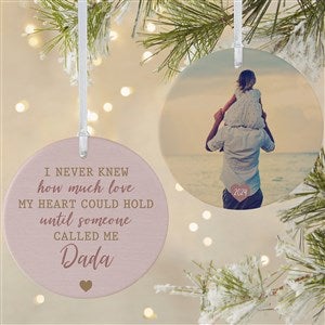 Love Being Called Daddy Photo Christmas Ornament - Large Matte 2-Sided