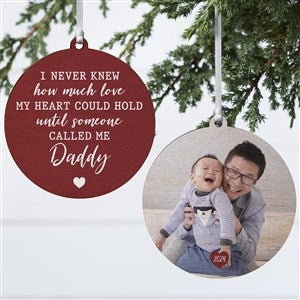 Love Being Called Daddy Photo Christmas Ornament - 2-Sided Wood