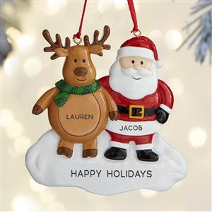 Santa and Friends<sup>©</sup> Personalized Ornament- 2 Name-37758-2