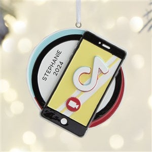 Cell Phone Dance App Personalized Ornament