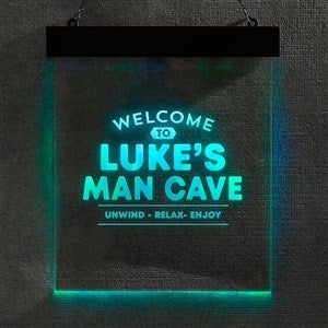 Personalized Light Up Man Cave Sign