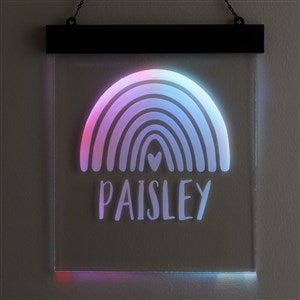 Watercolor Brights Custom LED Sign-Rainbow