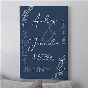Elegant Couple Personalized Canvas Print- 20 x 30