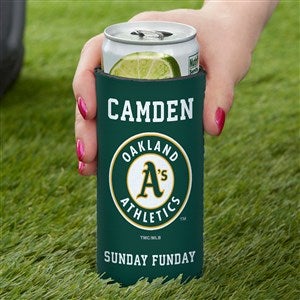 Oakland Athletics Personalized Slim Can Holder MLB Baseball