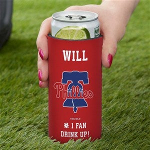 Philadelphia Phillies Personalized Slim Can Holder MLB Baseball