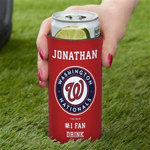 Washington Nationals Personalized Slim Can Holder MLB Baseball