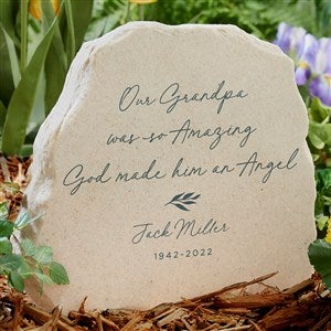 God Made An Angel Personalized Standing Garden Stone
