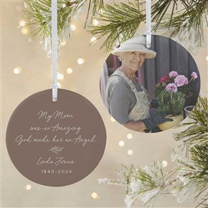 So Amazing God Made An Angel Personalized Ornament- 3.75 Matte - 2 Sided