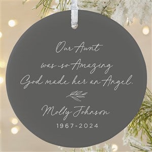 So Amazing God Made An Angel Personalized Ornament- 3.75 Matte - 1 Sided