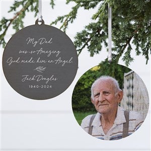 So Amazing God Made An Angel Personalized Ornament- 3.75 Wood - 2 Sided