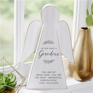 Personalized Wood Angel Keepsake - So God Made